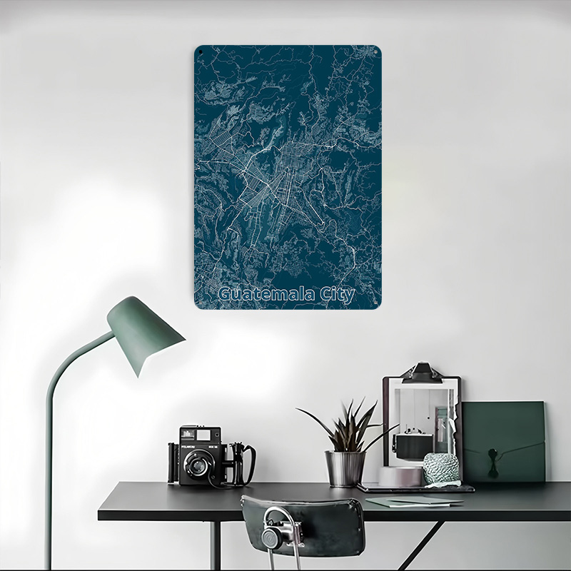 لوحة معدنية مخصصة لخريطة مدينة - مراجعة Custom Map Poster وسعره