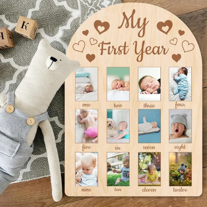 إطار صورة تذكاري خشبي للأطفال، - مراجعة Engraved Wood Frame وسعره